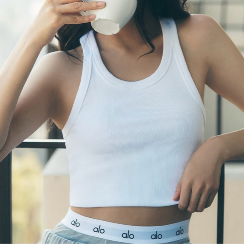 ALO yoga , Goddess go to ribbed tank